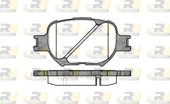 Roadhouse 2742.00 - Комплект спирачно феродо, дискови спирачки vvparts.bg