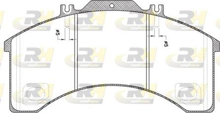 Roadhouse JSX 2498.00 - Комплект спирачно феродо, дискови спирачки vvparts.bg