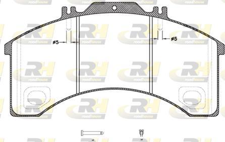 Roadhouse JSX 2498.30 - Комплект спирачно феродо, дискови спирачки vvparts.bg