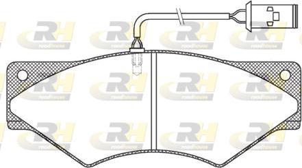 Roadhouse JSX 2436.40 - Комплект спирачно феродо, дискови спирачки vvparts.bg