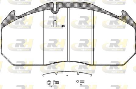 Roadhouse JSX 2506.31 - Комплект спирачно феродо, дискови спирачки vvparts.bg