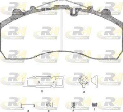 Roadhouse JSX 2637.20 - Комплект спирачно феродо, дискови спирачки vvparts.bg