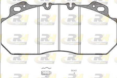 Roadhouse JSX 2622.00 - Комплект спирачно феродо, дискови спирачки vvparts.bg