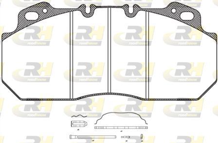 Roadhouse JSX 2622.30 - Комплект спирачно феродо, дискови спирачки vvparts.bg