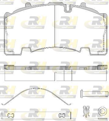 Roadhouse JSX 21555.80 - Комплект спирачно феродо, дискови спирачки vvparts.bg