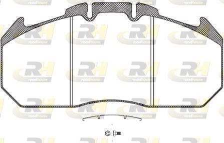 Roadhouse JSX 21034.30 - Комплект спирачно феродо, дискови спирачки vvparts.bg