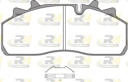 Roadhouse JSX 21254.00 - Комплект спирачно феродо, дискови спирачки vvparts.bg