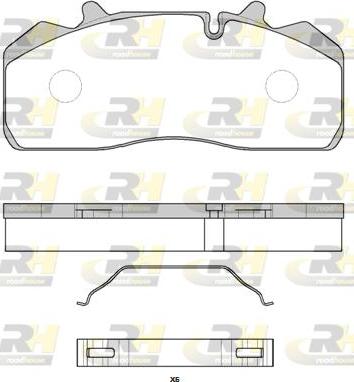 Roadhouse JSX 2894.00 - Комплект спирачно феродо, дискови спирачки vvparts.bg