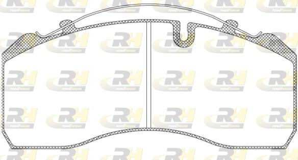 Roadhouse JSX 2814.00 - Комплект спирачно феродо, дискови спирачки vvparts.bg