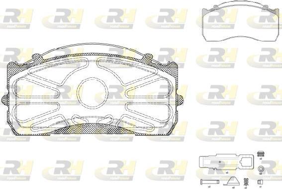 Roadhouse JSX 2815.80 - Комплект спирачно феродо, дискови спирачки vvparts.bg