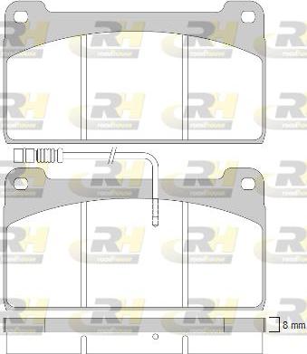 Roadhouse JSX 2823.40 - Комплект спирачно феродо, дискови спирачки vvparts.bg