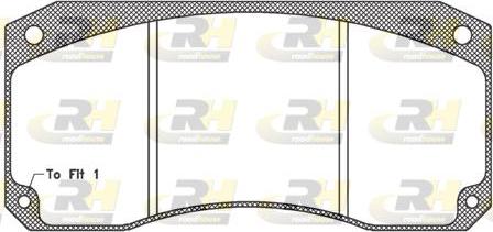 Roadhouse JSX 2346.40 - Комплект спирачно феродо, дискови спирачки vvparts.bg