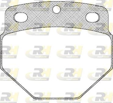 Roadhouse JSX 2327.00 - Комплект спирачно феродо, дискови спирачки vvparts.bg