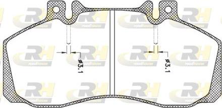 Roadhouse JSX 2245.00 - Комплект спирачно феродо, дискови спирачки vvparts.bg