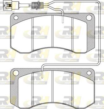 Roadhouse JSX 2258.41 - Комплект спирачно феродо, дискови спирачки vvparts.bg