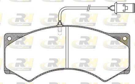 Roadhouse JSX 2277.41 - Комплект спирачно феродо, дискови спирачки vvparts.bg