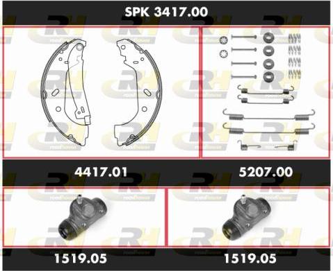 Roadhouse SPK 3417.00 - Комплект спирачна челюст vvparts.bg