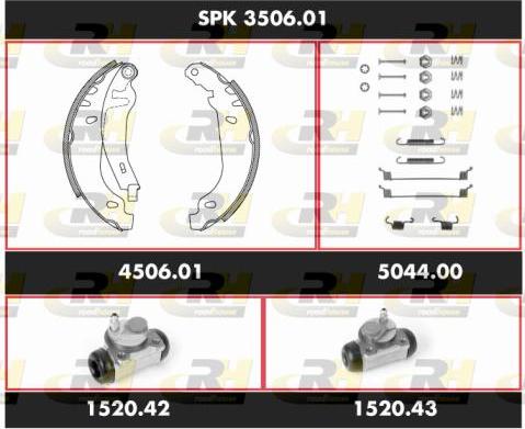 Roadhouse SPK 3506.01 - Комплект спирачна челюст vvparts.bg