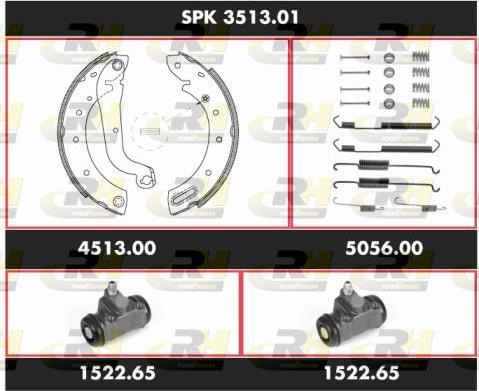 Roadhouse SPK 3513.01 - Комплект спирачна челюст vvparts.bg