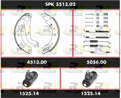 Roadhouse SPK 3513.02 - Комплект спирачна челюст vvparts.bg