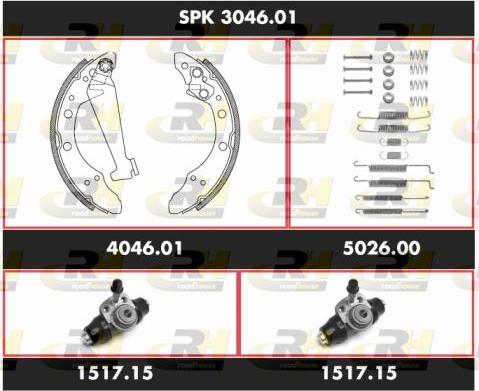 Roadhouse SPK 3046.01 - Комплект спирачна челюст vvparts.bg