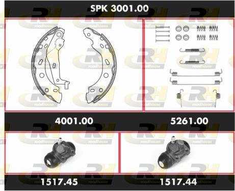 Roadhouse SPK 3001.00 - Комплект спирачна челюст vvparts.bg