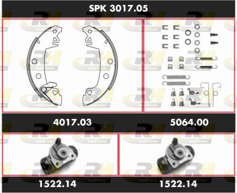 Roadhouse SPK 3017.05 - Комплект спирачна челюст vvparts.bg