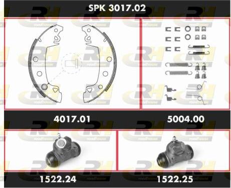 Roadhouse SPK 3017.02 - Комплект спирачна челюст vvparts.bg