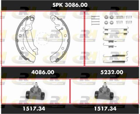 Roadhouse SPK 3086.00 - Комплект спирачна челюст vvparts.bg