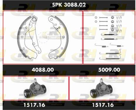 Roadhouse SPK 3088.02 - Комплект спирачна челюст vvparts.bg