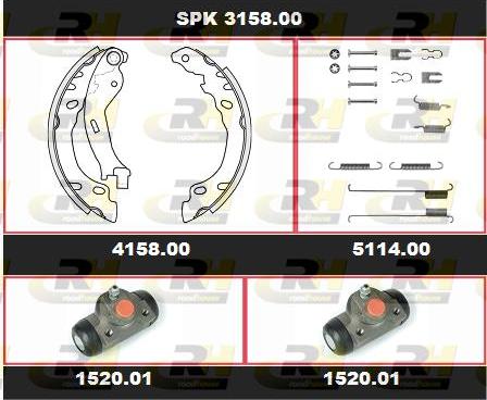 Roadhouse SPK 3158.00 - Комплект спирачна челюст vvparts.bg