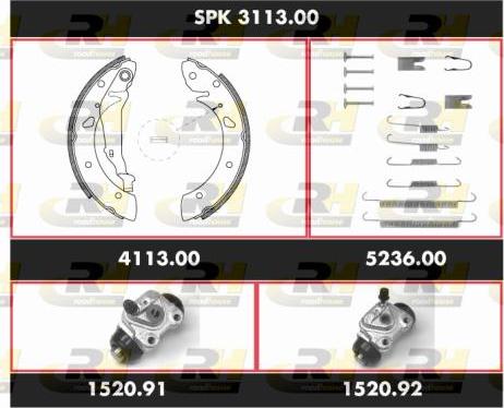 Roadhouse SPK 3113.00 - Комплект спирачна челюст vvparts.bg