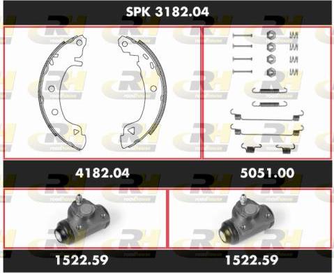 Roadhouse SPK 3182.04 - Комплект спирачна челюст vvparts.bg