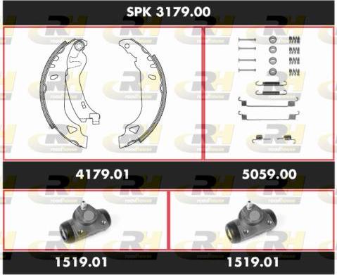 Roadhouse SPK 3179.00 - Комплект спирачна челюст vvparts.bg