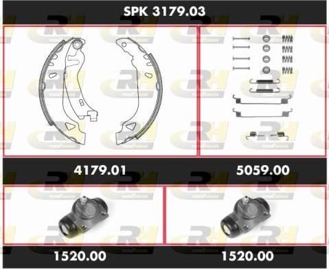 Roadhouse SPK 3179.03 - Комплект спирачна челюст vvparts.bg