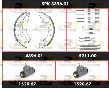 Roadhouse SPK 3396.01 - Комплект спирачна челюст vvparts.bg