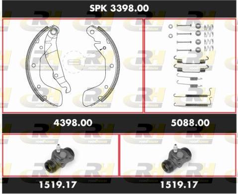 Roadhouse SPK 3398.00 - Комплект спирачна челюст vvparts.bg