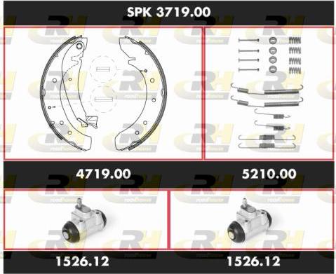 Roadhouse SPK 3719.00 - Комплект спирачна челюст vvparts.bg