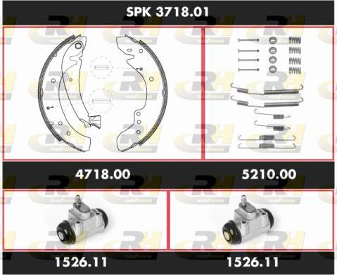 Roadhouse SPK 3718.01 - Комплект спирачна челюст vvparts.bg