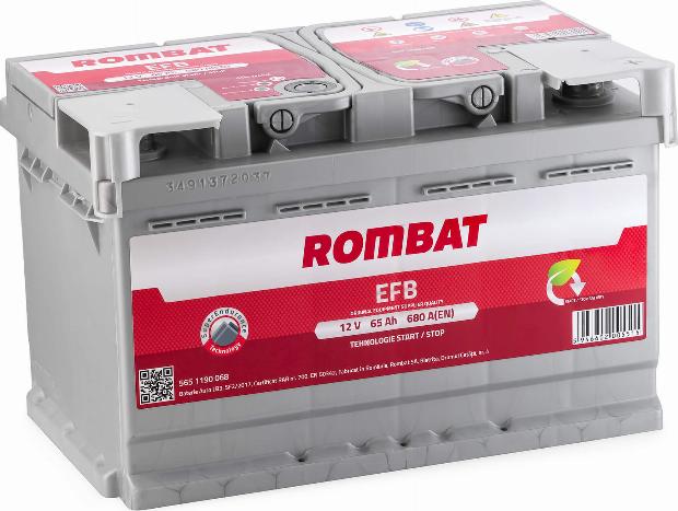 ROMBAT 565 1190 068 - Стартов акумулатор vvparts.bg