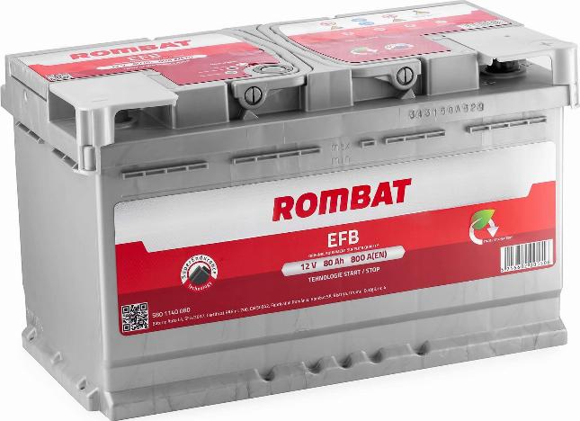 ROMBAT 580 1140 080 - Стартов акумулатор vvparts.bg