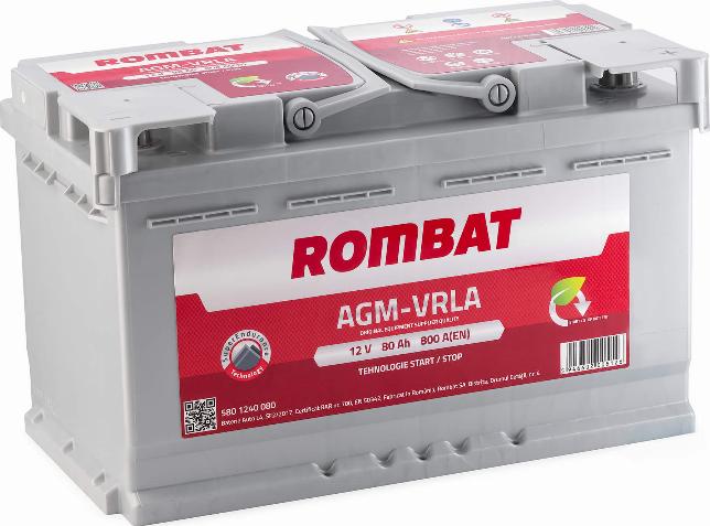 ROMBAT 580 1240 080 - Стартов акумулатор vvparts.bg