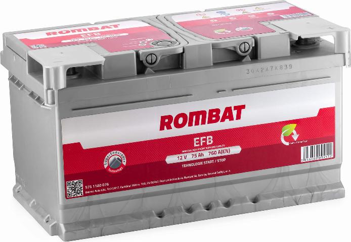 ROMBAT 575 11A0 076 - Стартов акумулатор vvparts.bg