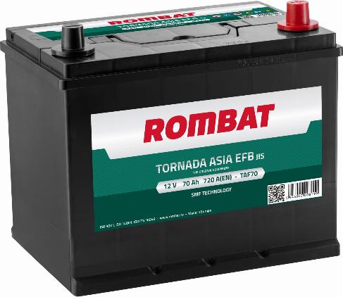 ROMBAT TAF70 - Стартов акумулатор vvparts.bg