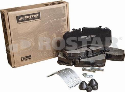 Rostar 180.000094 - Комплект спирачно феродо, дискови спирачки vvparts.bg