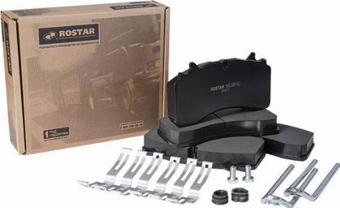 Rostar 180.000162 - Комплект спирачно феродо, дискови спирачки vvparts.bg