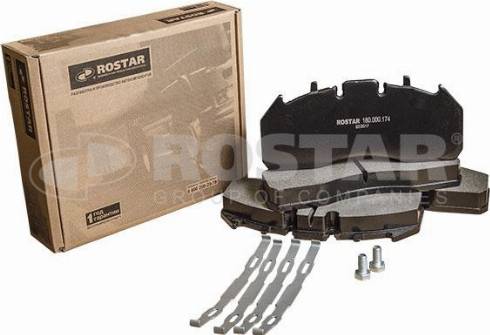 Rostar 180.000174 - Комплект спирачно феродо, дискови спирачки vvparts.bg