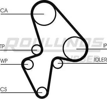 Roulunds Rubber RR1189 - Ангренажен ремък vvparts.bg