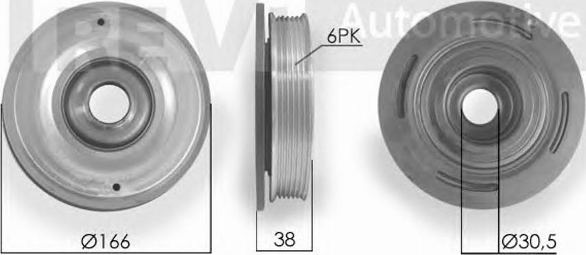 RPK RPK955956 - Ремъчна шайба, колянов вал vvparts.bg