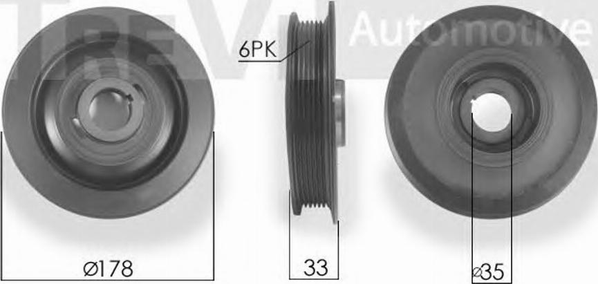 RPK RPK429430 - Ремъчна шайба, колянов вал vvparts.bg